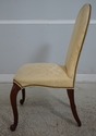 67907: HICKORY CHAIR CO Damask Upholstered Scrolle