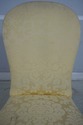 67907: HICKORY CHAIR CO Damask Upholstered Scrolle