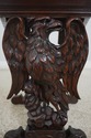 F67962: American Eagle Carved Walnut Marble Top Oc