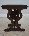 F67962: American Eagle Carved Walnut Marble Top Oc
