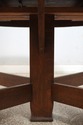 F67995: STICKLEY Mission Oak Antique Round Dining 