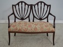 L63965EC: Hepplewhite Style Vintage Double Settee