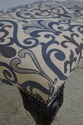 63962EC: Newly Upholstered Damask Clawfoot Mahogan