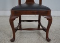 63979EC: Pair Bench Made Solid Walnut Side Chairs