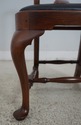 63979EC: Pair Bench Made Solid Walnut Side Chairs