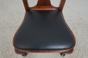 63979EC: Pair Bench Made Solid Walnut Side Chairs