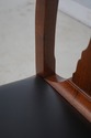 63979EC: Pair Bench Made Solid Walnut Side Chairs