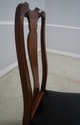 63979EC: Pair Bench Made Solid Walnut Side Chairs