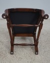 63979EC: Pair Bench Made Solid Walnut Side Chairs