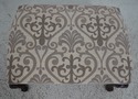 63964: Newly Upholstered Damask Clawfoot Mahogany 