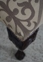 63964: Newly Upholstered Damask Clawfoot Mahogany 