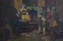 F72576: J. COTTON Oil On Canvas Painting Of Noblem