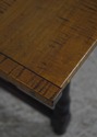 L72585: Tiger Maple Top Black Base Coffee Table	