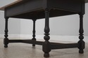 L72585: Tiger Maple Top Black Base Coffee Table	