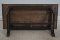 L72585: Tiger Maple Top Black Base Coffee Table	
