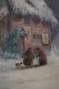 F72577: Vintage Oil Painting Of House/Cottage In W
