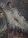 F72577: Vintage Oil Painting Of House/Cottage In W