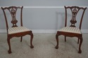 L72599: Set Of 8 Mahogany Chippendale Style Dining