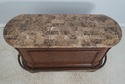 72549: HOWARD MILLER Marble Top Bar Wine Cabinet &