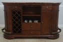 72549: HOWARD MILLER Marble Top Bar Wine Cabinet &