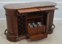 72549: HOWARD MILLER Marble Top Bar Wine Cabinet &