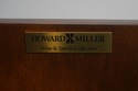 72549: HOWARD MILLER Marble Top Bar Wine Cabinet &