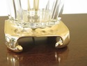 LF31195EC: Pair Brass & Glass Decorator Table Lamp