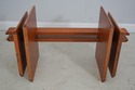 F61275EC: Danish Modern Glass Top Teak Coffee Tabl