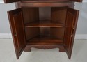 61234EC: CRAFTIQUE Solid Mahogany Corner Cabinet