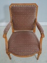 61250EC: Pair French Louis XVI Style Upholstered A