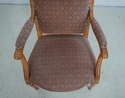 61250EC: Pair French Louis XVI Style Upholstered A