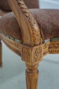 61250EC: Pair French Louis XVI Style Upholstered A