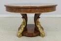 L59678EC: Italian Classical Round Walnut Dining Ta