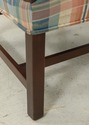 F61252EC: Chippendale Mahogany Upholstered Open Ar