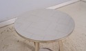 69762: JOHN RICHARD Silver Leaf Round Lamp Table