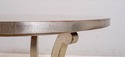 69762: JOHN RICHARD Silver Leaf Round Lamp Table