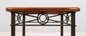 F69778: GRANGE Cherry Square Glass Inset Side Tabl
