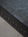 69703: Neoclassical Design Ebony & Gold Smoke Glas