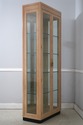 74433: DREXEL HERITAGE Burl Ash Campaign Curio Cab