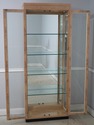 74433: DREXEL HERITAGE Burl Ash Campaign Curio Cab