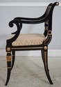 L74473: Set of 4 BAKER Neoclassical Regency Armcha