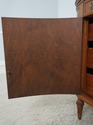 LF74039: Vintage Marble Top Demilune Linen Cabinet