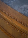 LF74039: Vintage Marble Top Demilune Linen Cabinet