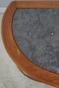 LF74039: Vintage Marble Top Demilune Linen Cabinet