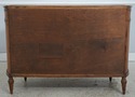LF74039: Vintage Marble Top Demilune Linen Cabinet