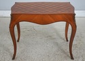F74468: French Vintage Parquetry Mahogany Rectangu