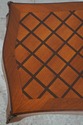 F74468: French Vintage Parquetry Mahogany Rectangu