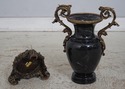 F74469: MAITLAND SMITH Gracie Marble & Bronze Vase