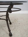 74416: Wrought Iron Base Glass Top Coffee Table