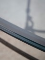 74416: Wrought Iron Base Glass Top Coffee Table